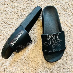 Primitive Naruto Shippuden black sandals Size 9